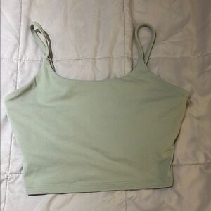 Amazon Green Sleeveless Fitted Camisole